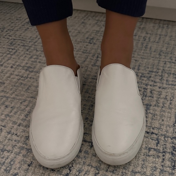 Porte & Paire White Backless Slip on Sneakers (exclusive to Net a Porter) - Picture 8 of 16